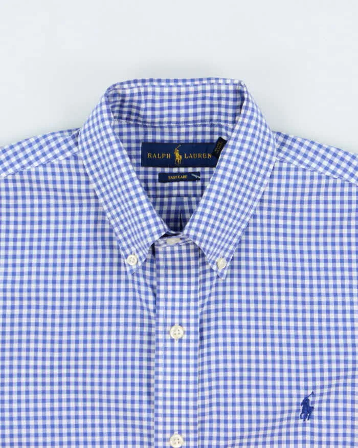 Vintage Ralph Lauren Easy Care Gingham Long Sleeve Shirt - M sold by Rokit product image thumbnail 5