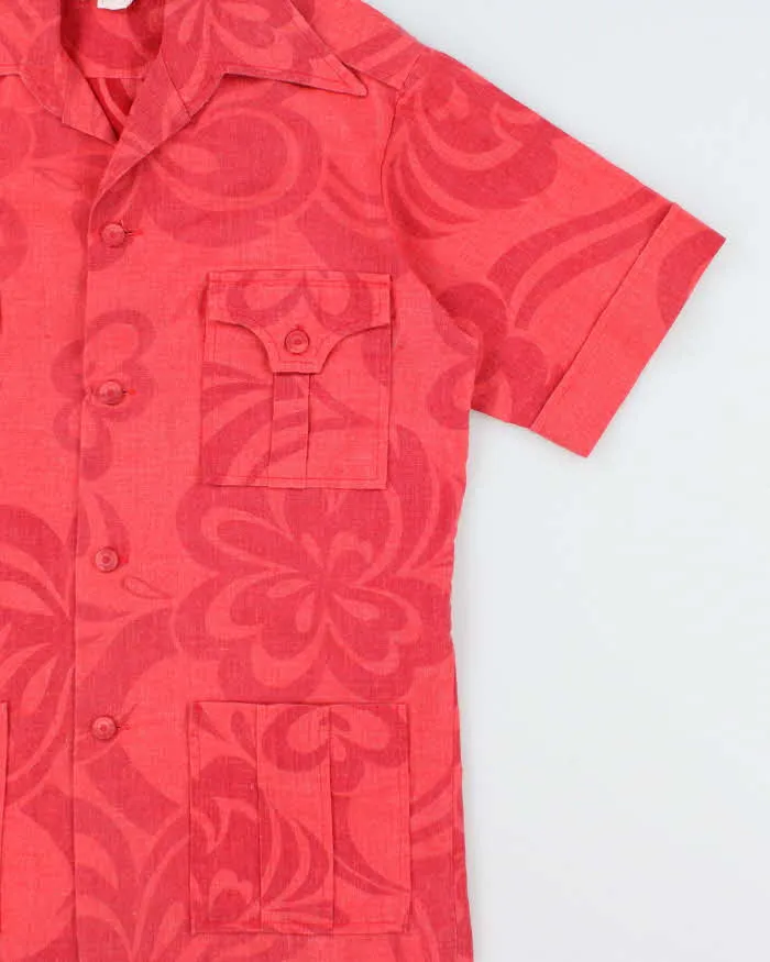 Vintage 1970s Made In USA Floral Hawaiian Adventure Shirt - S sold by Rokit product image thumbnail 3