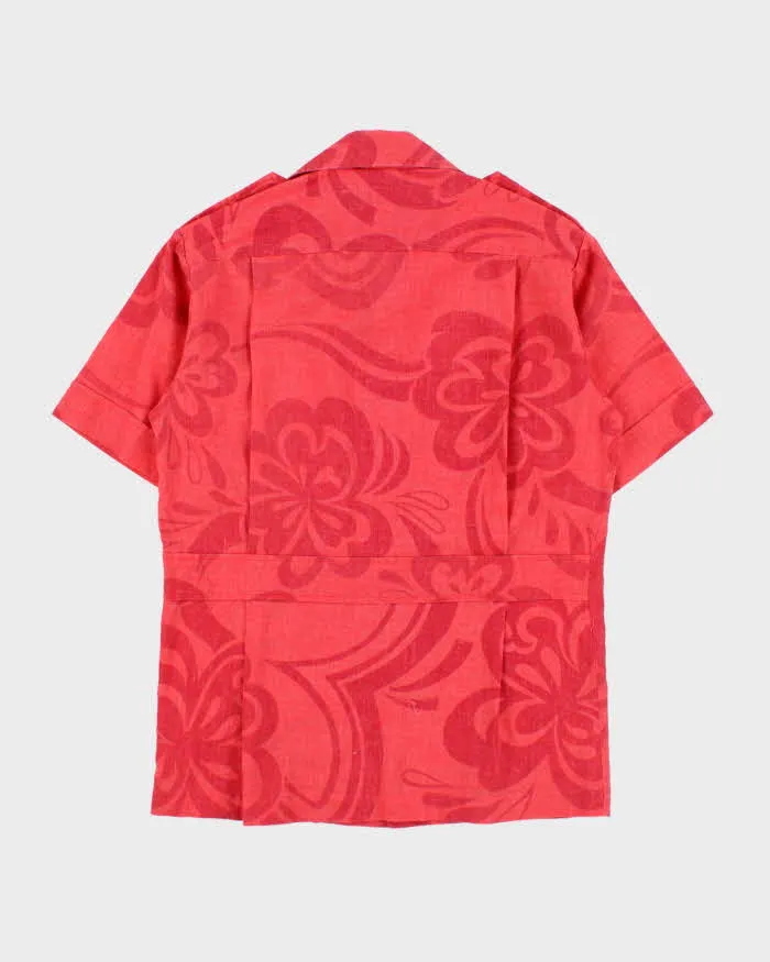 Vintage 1970s Made In USA Floral Hawaiian Adventure Shirt - S sold by Rokit product image thumbnail 2