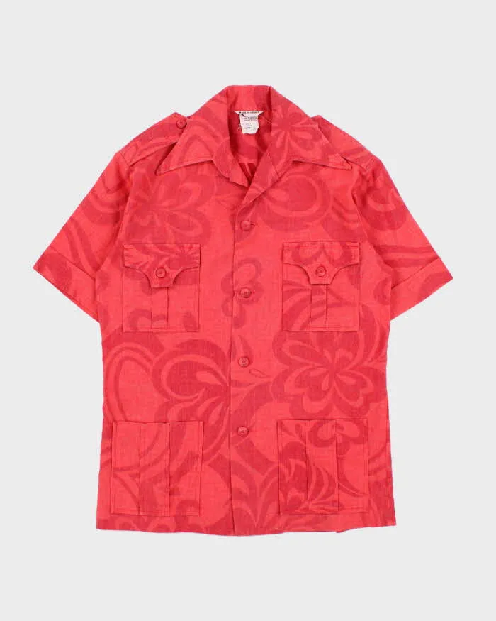 Vintage 1970s Made In USA Floral Hawaiian Adventure Shirt - S sold by Rokit