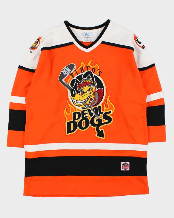 Vintage Y2K 00s Disney Pluto's Devil Dogs Ice Hockey Jersey - M sold by Rokit