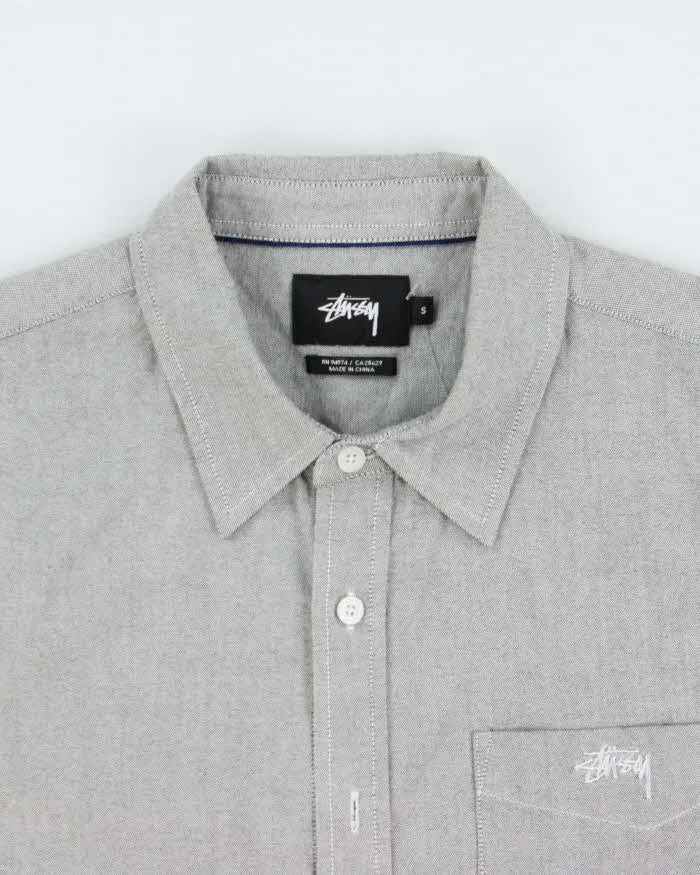 Vintage Stussy Chambray Embroidered Short Sleeve Pocket Shirt - S sold by Rokit product image thumbnail 5