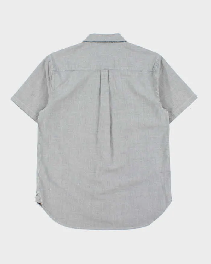 Vintage Stussy Chambray Embroidered Short Sleeve Pocket Shirt - S sold by Rokit product image thumbnail 2