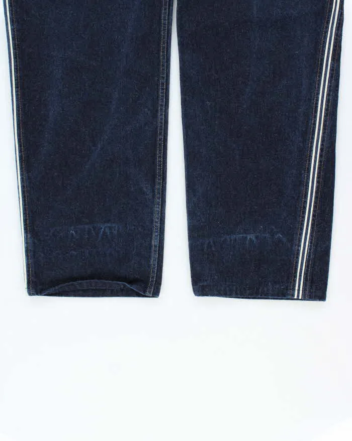 Vintage Y2K 00s Nautica Marine Denim Raw Selvedge Wide Leg Jeans - W38 L30 sold by Rokit product image thumbnail 5