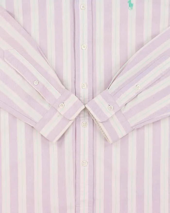 Vintage 1990s Ralph Lauren Striped Long Sleeve Shirt - L sold by Rokit product image thumbnail 4
