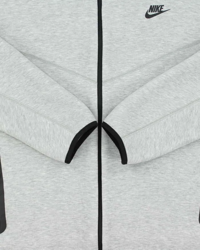2024 Nike Tech Fleece Marl Grey Zip Up Hoodie - XXL sold by Rokit product image thumbnail 4