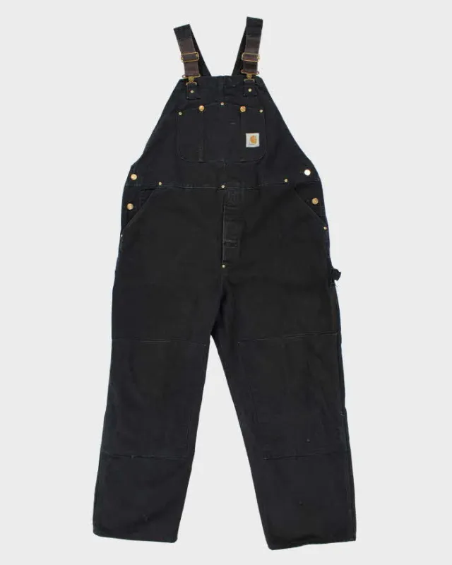 Vintage Y2K 00s Carhartt R06 Union Made In USA Heavyweight Firm Duck Bib Loose Fit Dungarees - XL made by Carhartt