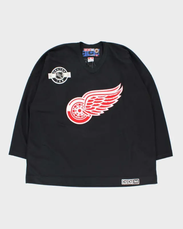 Vintage Y2K 00s CCM Detroit Red Wings 'The Joker' Center Ice NHL Air Knit Fan Jersey - XXL sold by Rokit