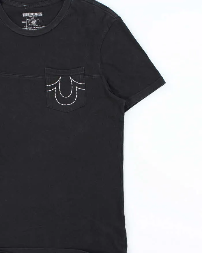 Vintage True Religion Overtime Crewneck Pocket T-Shirt - L sold by Rokit product image thumbnail 3
