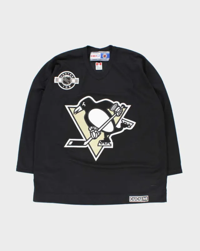 Vintage 2004 CCM Pittsburgh Penguins Center Ice NHL Air Knit Training Jersey - XL sold by Rokit