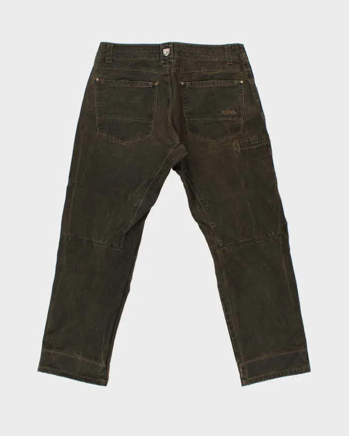 Vintage Kuhl Ryder Waxed Cotton Patina Dye Straight Leg Mountaineering Trousers - W34 L30 sold by Rokit product image thumbnail 2