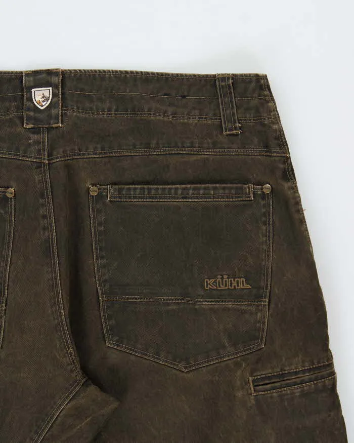 Vintage Kuhl Ryder Waxed Cotton Patina Dye Straight Leg Mountaineering Trousers - W34 L30 sold by Rokit product image thumbnail 4