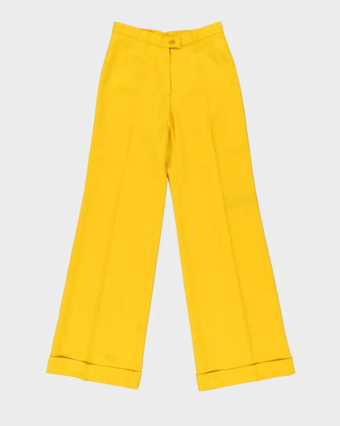 DS Vintage 1970s Di Lusso Premiere Italy Women's High Waisted Bell Bottom Flared Trousers - W27 L32 sold by Rokit