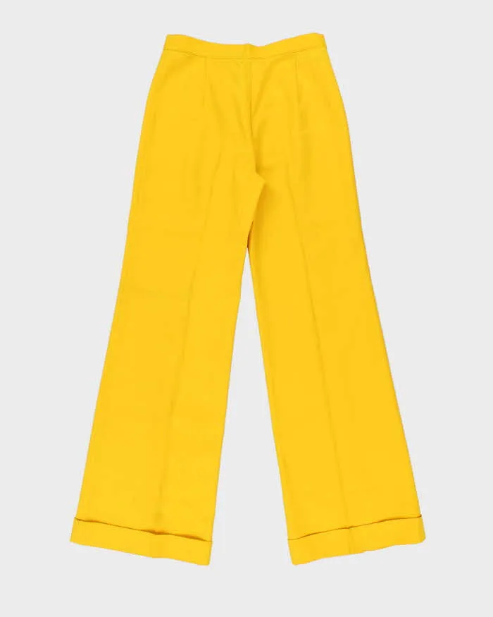 DS Vintage 1970s Di Lusso Premiere Italy Women's High Waisted Bell Bottom Flared Trousers - W27 L32 sold by Rokit product image thumbnail 2