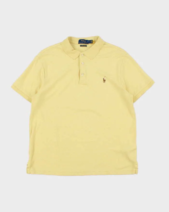 Vintage Polo Ralph Lauren Custom Slim Fit Short Sleeve Polo Shirt - L sold by Rokit