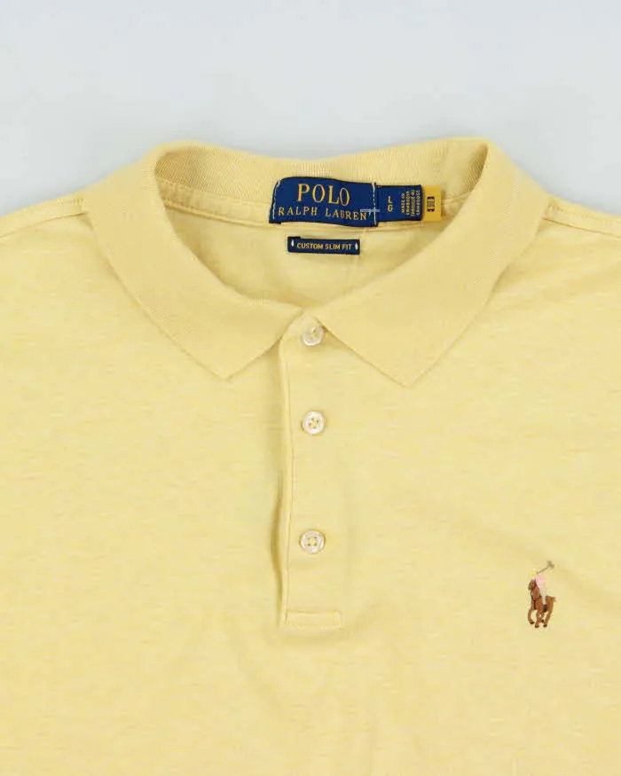 Vintage Polo Ralph Lauren Custom Slim Fit Short Sleeve Polo Shirt - L sold by Rokit product image thumbnail 5