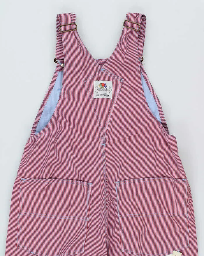 DSWT 1980s Fruit Of The Loom Pinstriped Dungarees - W34 L34 sold by Rokit product image thumbnail 4