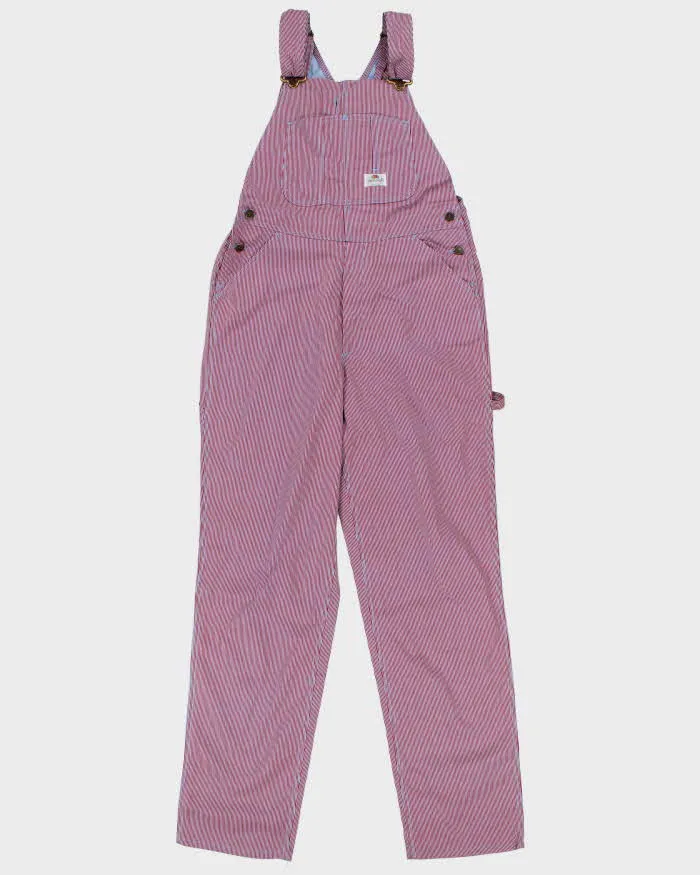 DSWT 1980s Fruit Of The Loom Pinstriped Dungarees - W34 L34 sold by Rokit