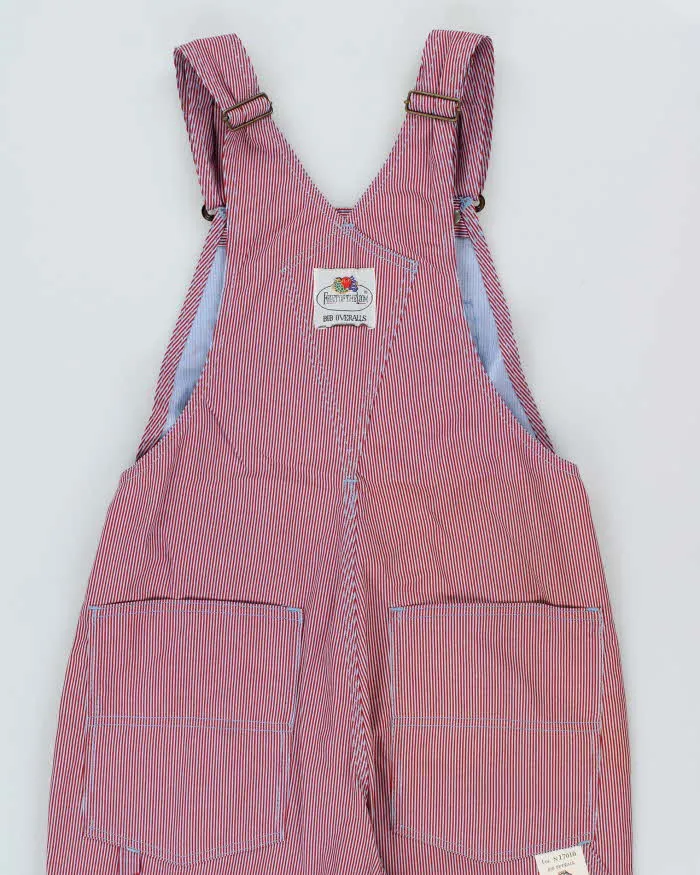 DSWT 1980s Fruit Of The Loom Pinstriped Dungarees - W31 L34 sold by Rokit product image thumbnail 4