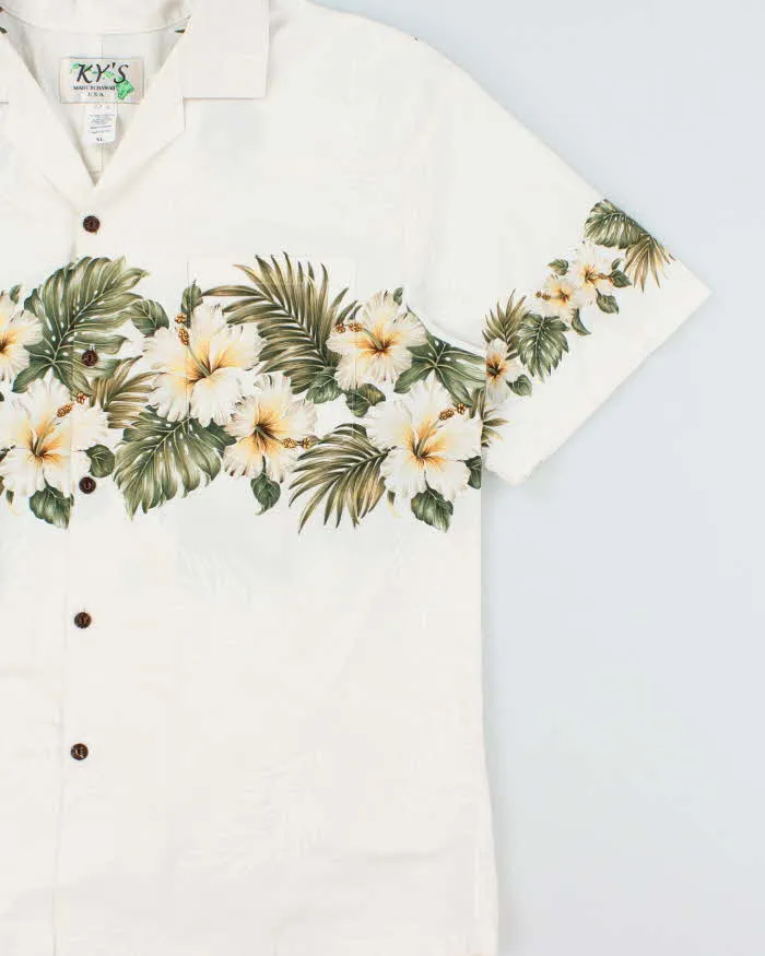 Vintage 1990s Ky's Made In USA Floral Short Sleeve Hawaiian Shirt - XL sold by Rokit product image thumbnail 3