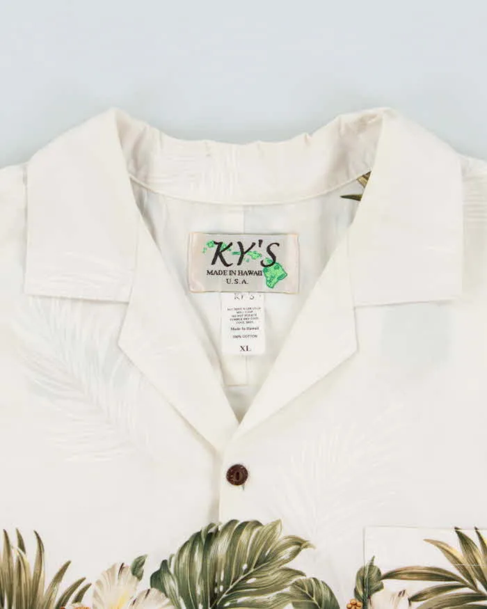 Vintage 1990s Ky's Made In USA Floral Short Sleeve Hawaiian Shirt - XL sold by Rokit product image thumbnail 5