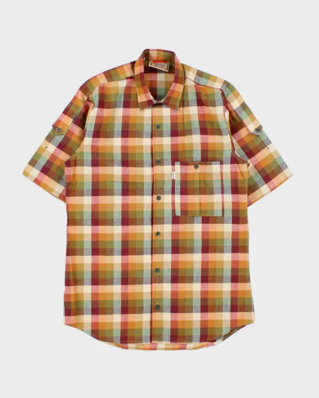Deadstock 1980s Levi's White Tab Check Short Sleeve Shirt - M made by Levi's