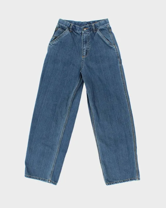 Vintage Y2K 00s Carhartt Women's High Waisted Wide Leg Denim Carpenter Jeans - W26 L29 sold by Rokit
