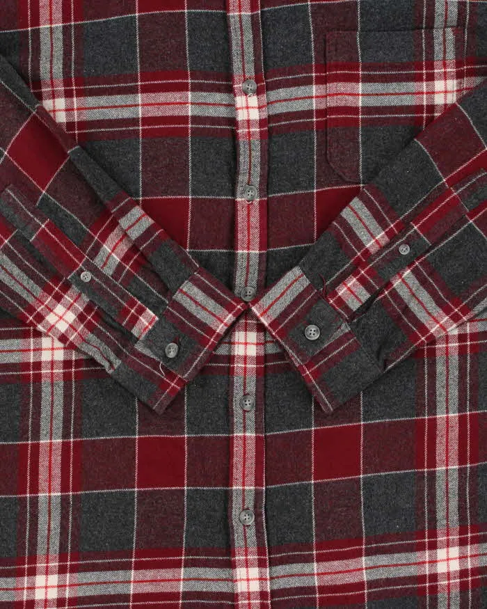 Vintage Eddie Bauer Plaid Classic Fit Long Sleeve Flannel Shirt - L sold by Rokit product image thumbnail 4