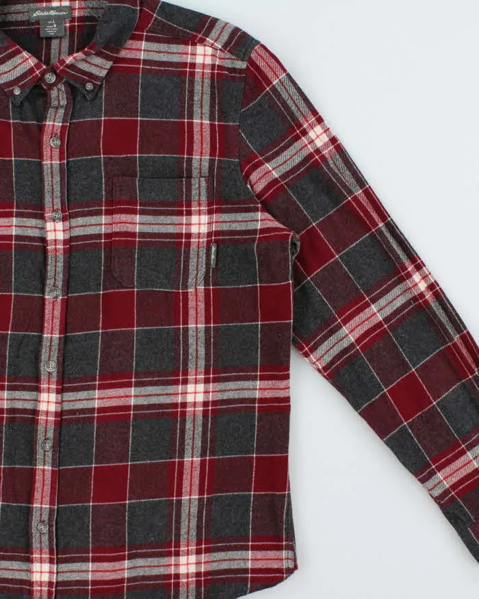 Vintage Eddie Bauer Plaid Classic Fit Long Sleeve Flannel Shirt - L sold by Rokit product image thumbnail 3
