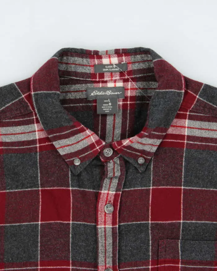 Vintage Eddie Bauer Plaid Classic Fit Long Sleeve Flannel Shirt - L sold by Rokit product image thumbnail 5