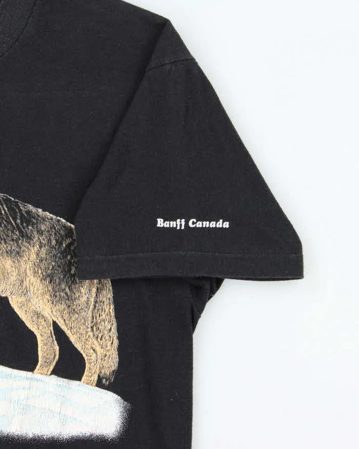 Vintage 1980s Harlequin Nature Banff Canada Single Stitch Crewneck T-Shirt - L sold by Rokit product image thumbnail 4