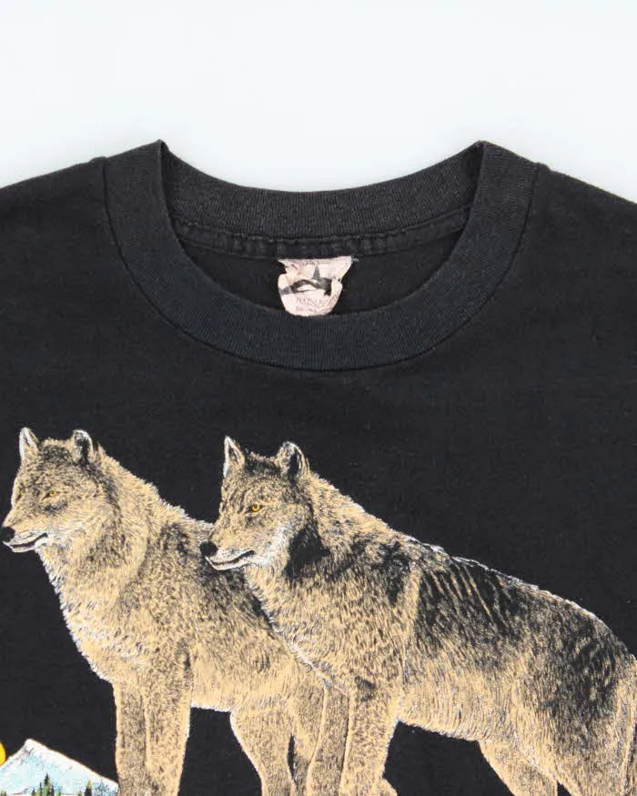 Vintage 1980s Harlequin Nature Banff Canada Single Stitch Crewneck T-Shirt - L sold by Rokit product image thumbnail 5