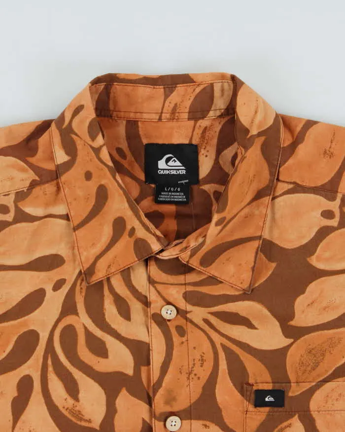 Vintage Quiksilver Floral Short Sleeve Shirt - L sold by Rokit product image thumbnail 5