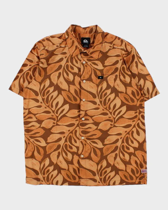 Vintage Quiksilver Floral Short Sleeve Shirt - L sold by Rokit
