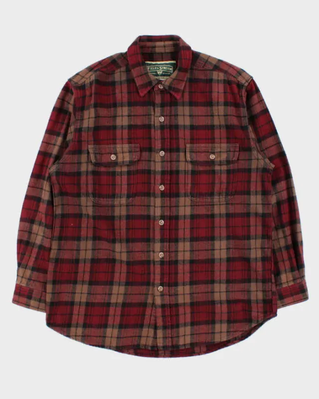 Vintage Field & Stream Heavyweight Flannel Shirt - M made by Field & Stream