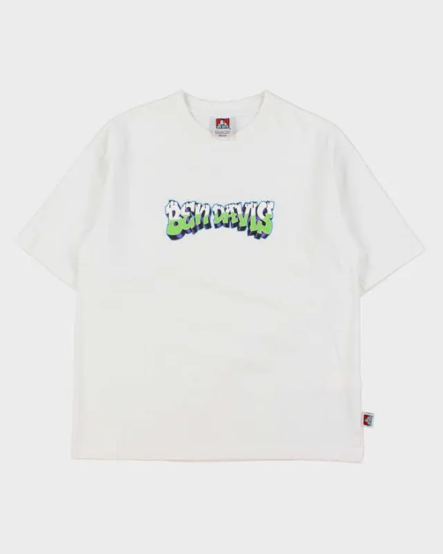 Vintage Ben Davis Graffiti Heavyweight Oversized Boxy Crewneck T-Shirt - M made by Rokit