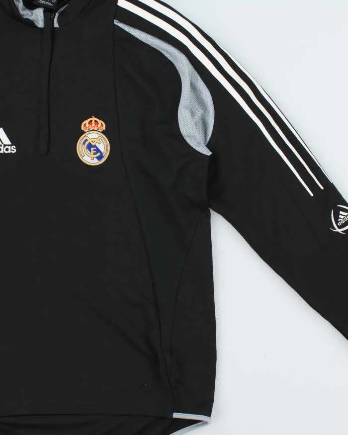 Vintage 2004 Adidas Football Real Madrid FC Quarter-Zip Training Fleece - S sold by Rokit product image thumbnail 3