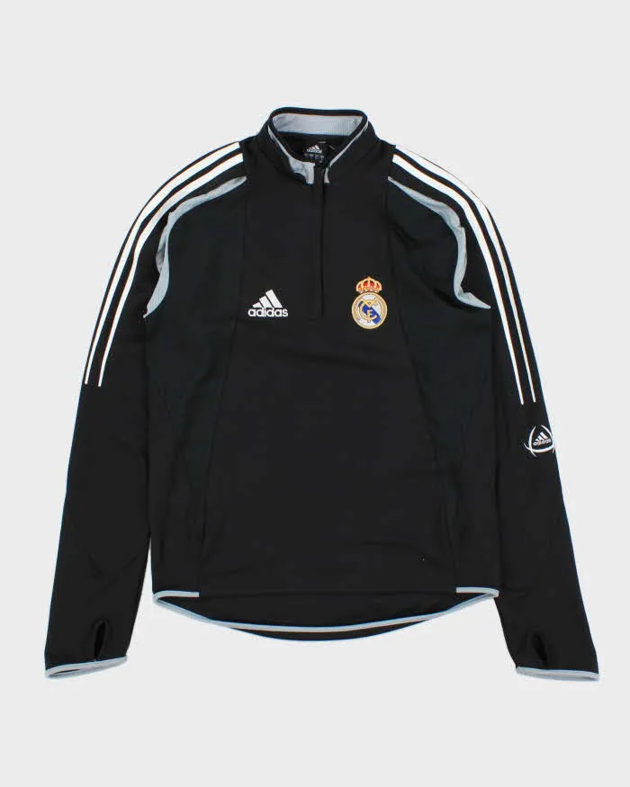 Vintage 2004 Adidas Football Real Madrid FC Quarter-Zip Training Fleece - S sold by Rokit