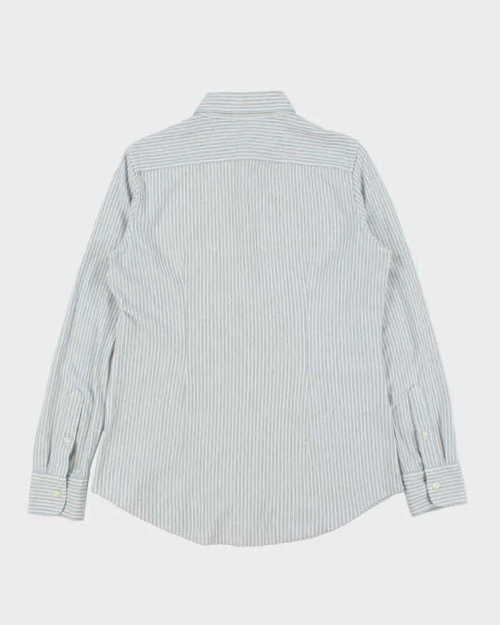 Vintage Ralph Lauren Oxford Knit Striped Women's Long Sleeve Shirt - L sold by Rokit product image thumbnail 2