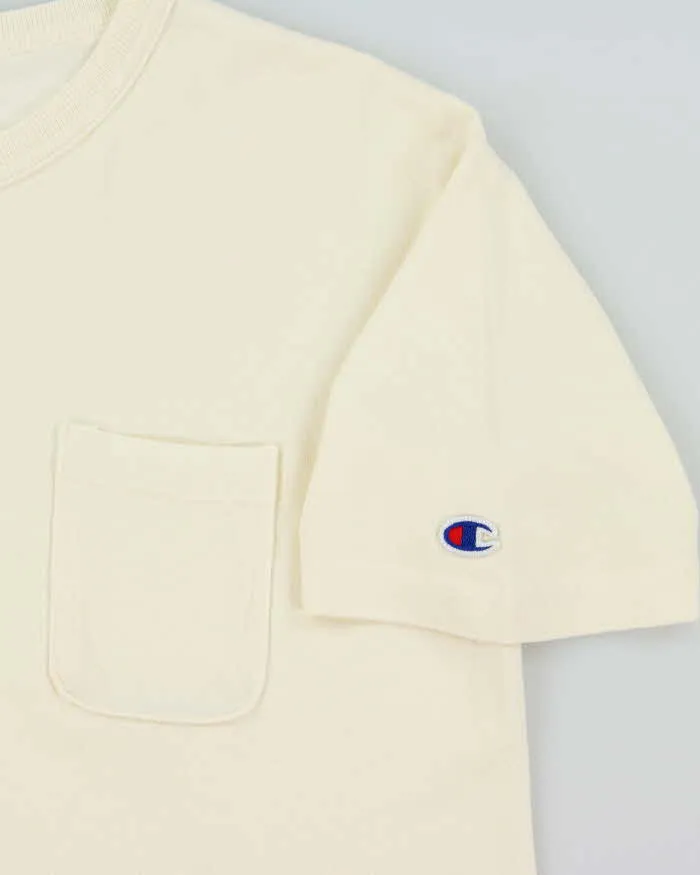 Vintage Champion T101 Heavyweight Jersey Made In USA Crewneck Pocket T-Shirt - M sold by Rokit product image thumbnail 4