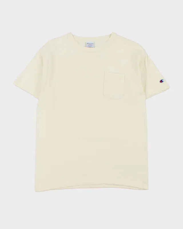 Vintage Champion T101 Heavyweight Jersey Made In USA Crewneck Pocket T-Shirt - M sold by Rokit