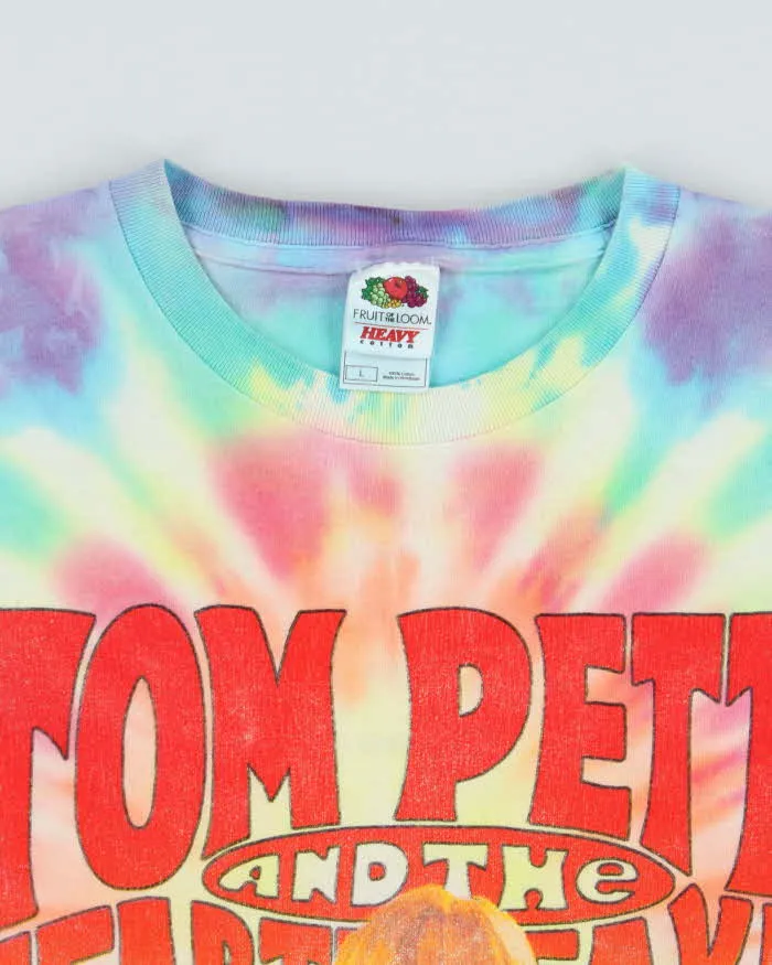 Vintage 2005 Tom Petty & The Heartbreakers Souled Out USA Tour Tie-Dye Heavyweight Crewneck T-Shirt - L sold by Rokit product image thumbnail 5