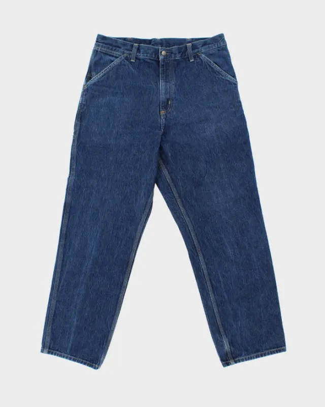 Vintage Carhartt WIP Single Knee Relaxed Denim Carpenter Jeans - W33 L31 sold by Rokit