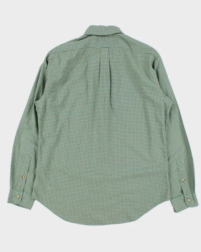 Vintage Ralph Lauren Grid Check Slim Fit Long Sleeve Shirt - L sold by Rokit product image thumbnail 2