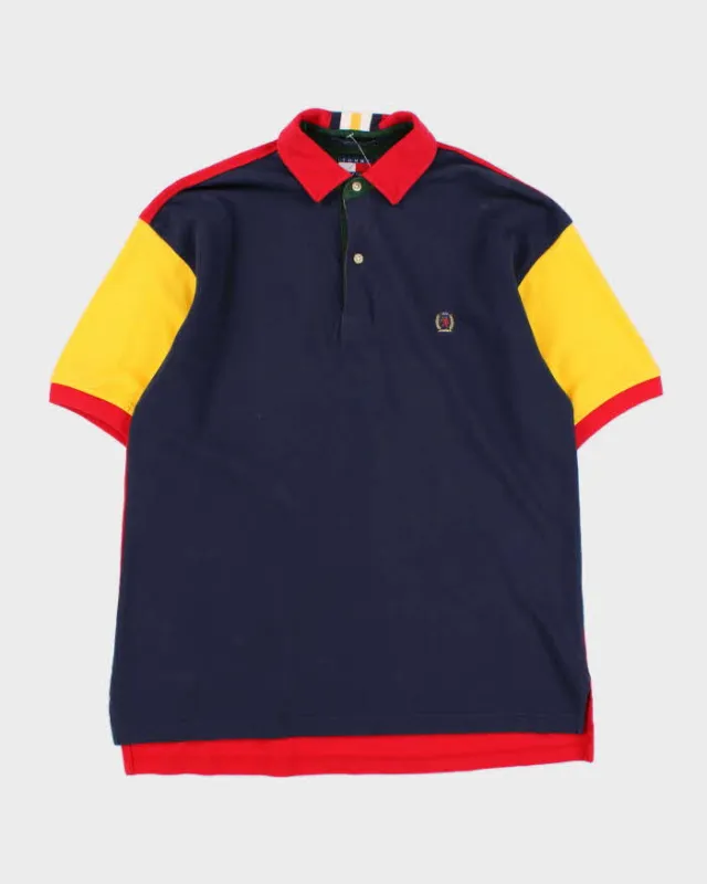 Vintage 1990s Tommy Hilfiger Colour Block Polo Shirt - M sold by Rokit