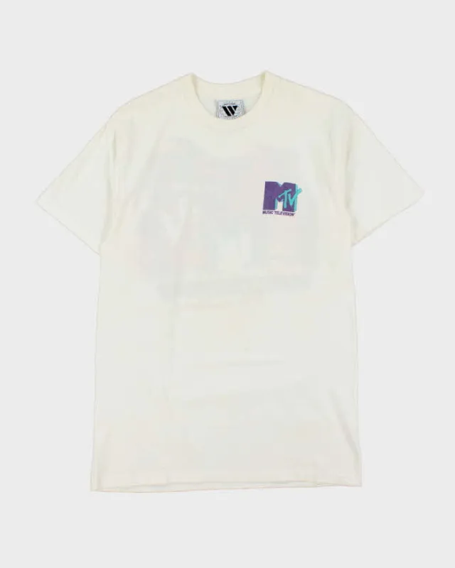 Vintage 1991 MTV WideWorld Made In USA Single Stitch Crewneck T-Shirt - M made by Rokit