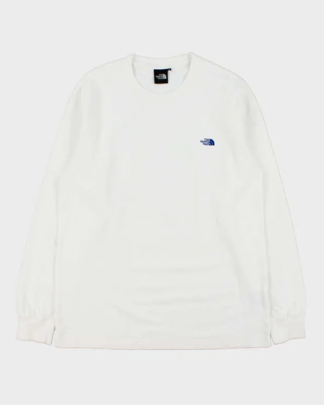 Vintage The North Face Japan Black Label Heavyweight Embroidered Long Sleeve Crewneck T-Shirt - L made by The North Face