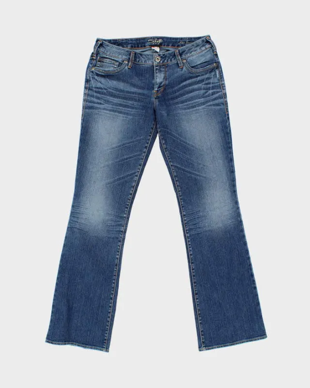 Vintage Y2k 00s Silver Bootcut Jeans - W32 L33 made by Rokit