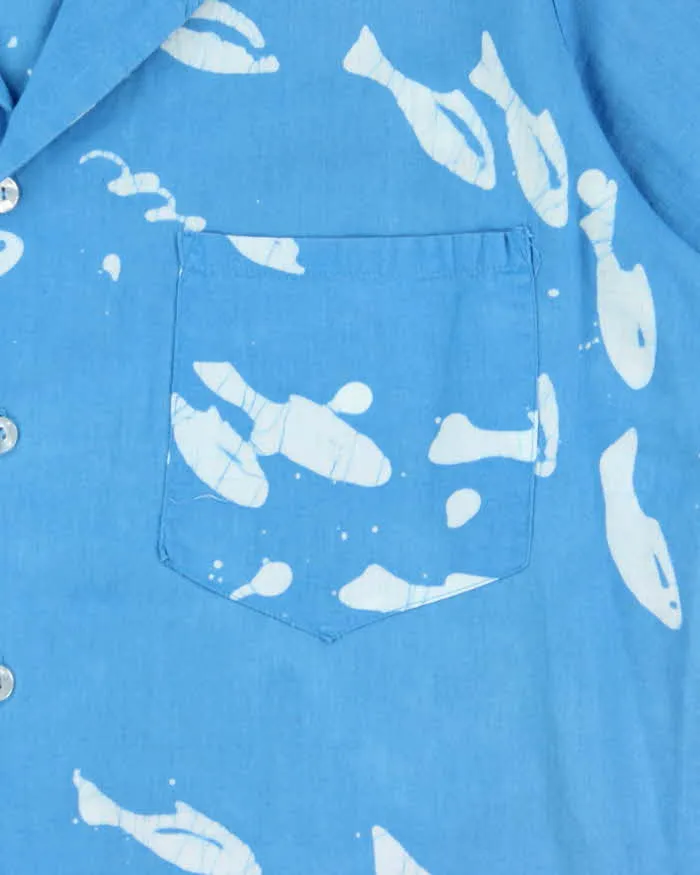 Vintage 1970s Androsia Made In Bahamas Ocean Hawaiian Shirt - L sold by Rokit product image thumbnail 4