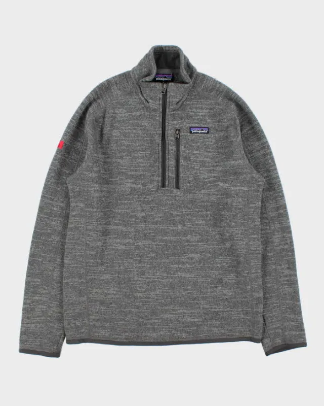 Vintage Patagonia Marl Grey 'Better Sweater' Quarter-Zip Fleece - M made by Patagonia